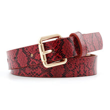 Load image into Gallery viewer, Snake leather belt