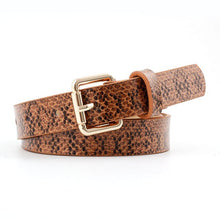 Load image into Gallery viewer, Snake leather belt