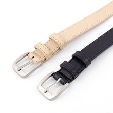 Load image into Gallery viewer, Leather silver and black belt