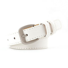 Load image into Gallery viewer, Leather silver and black belt