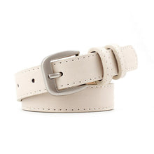 Load image into Gallery viewer, Leather silver and black belt