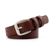 Load image into Gallery viewer, Leather silver and black belt